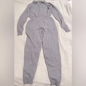 Sweater Jumpsuit with Zipper